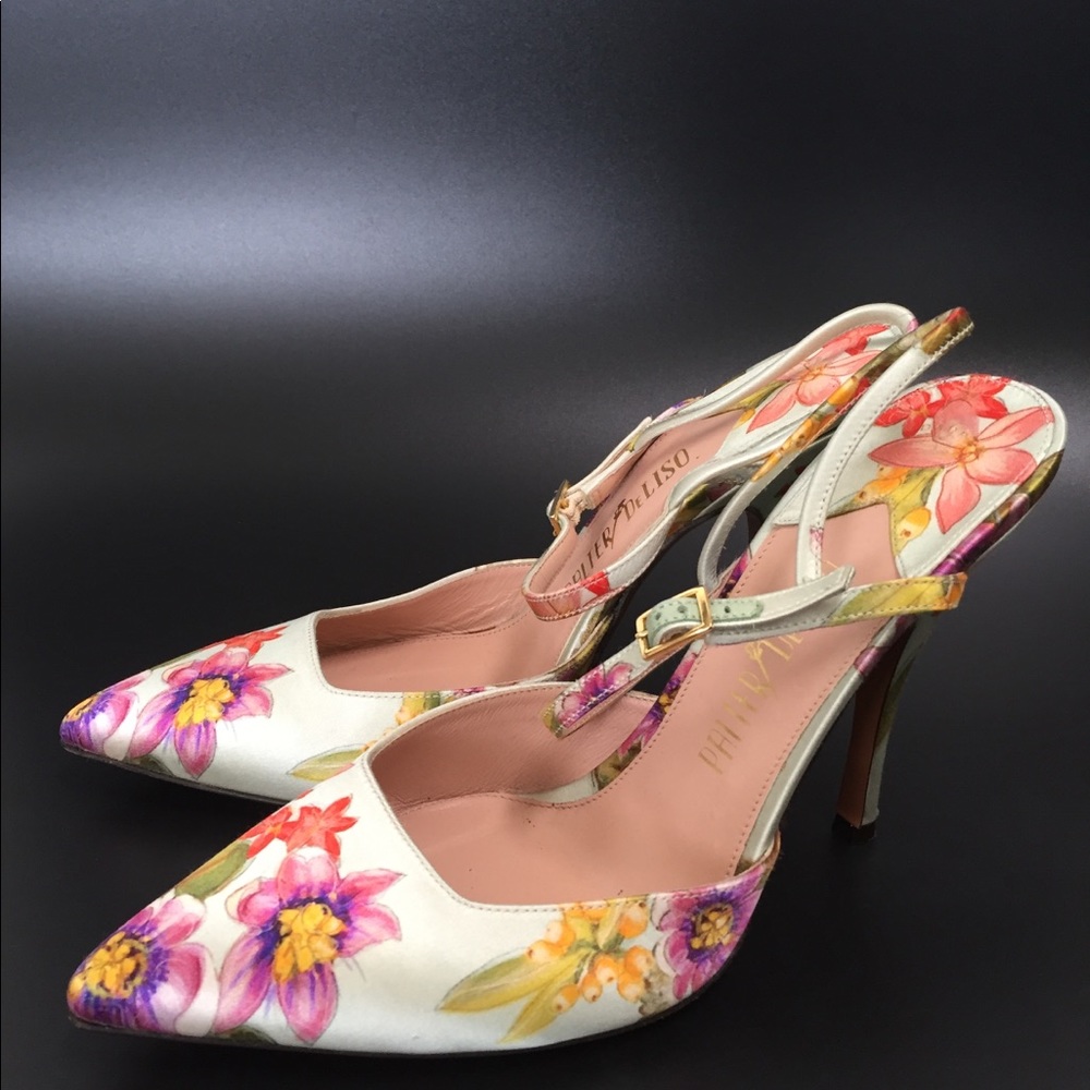 Palter DeLiso Thalia Slingback Pump Silk Floral